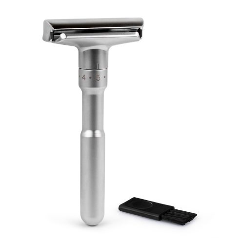 Adjustable double-blade safety razor