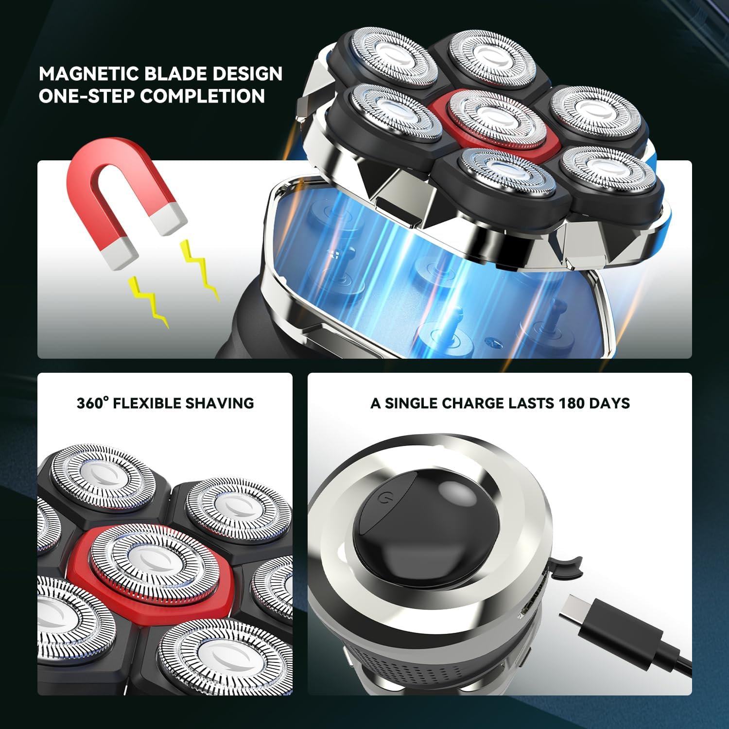 2026 Upgraded 7D Electric Rotary Shaver - Image 2