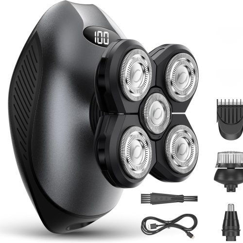 Men's Full-Body Waterproof Rotary Electric Shaver