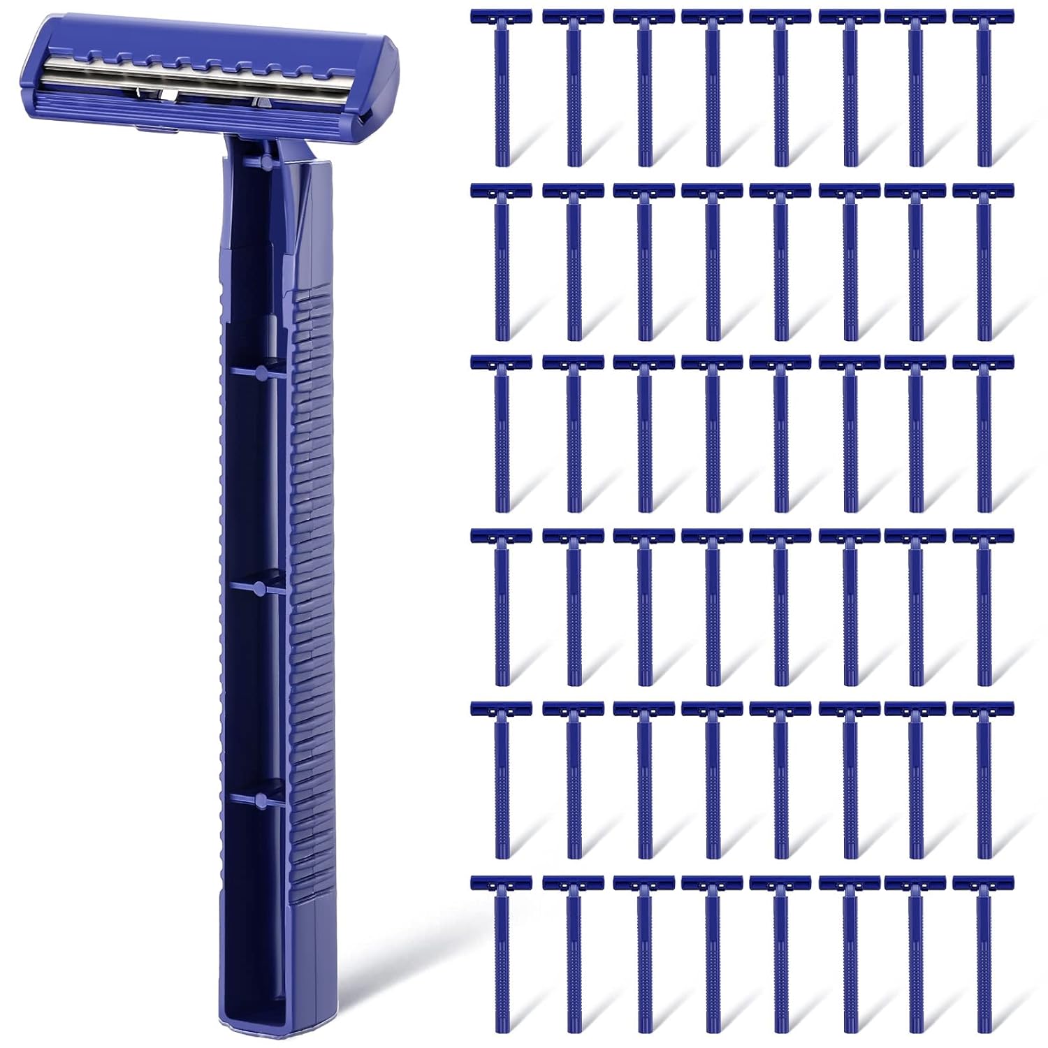 Double-blade stainless steel disposable razor