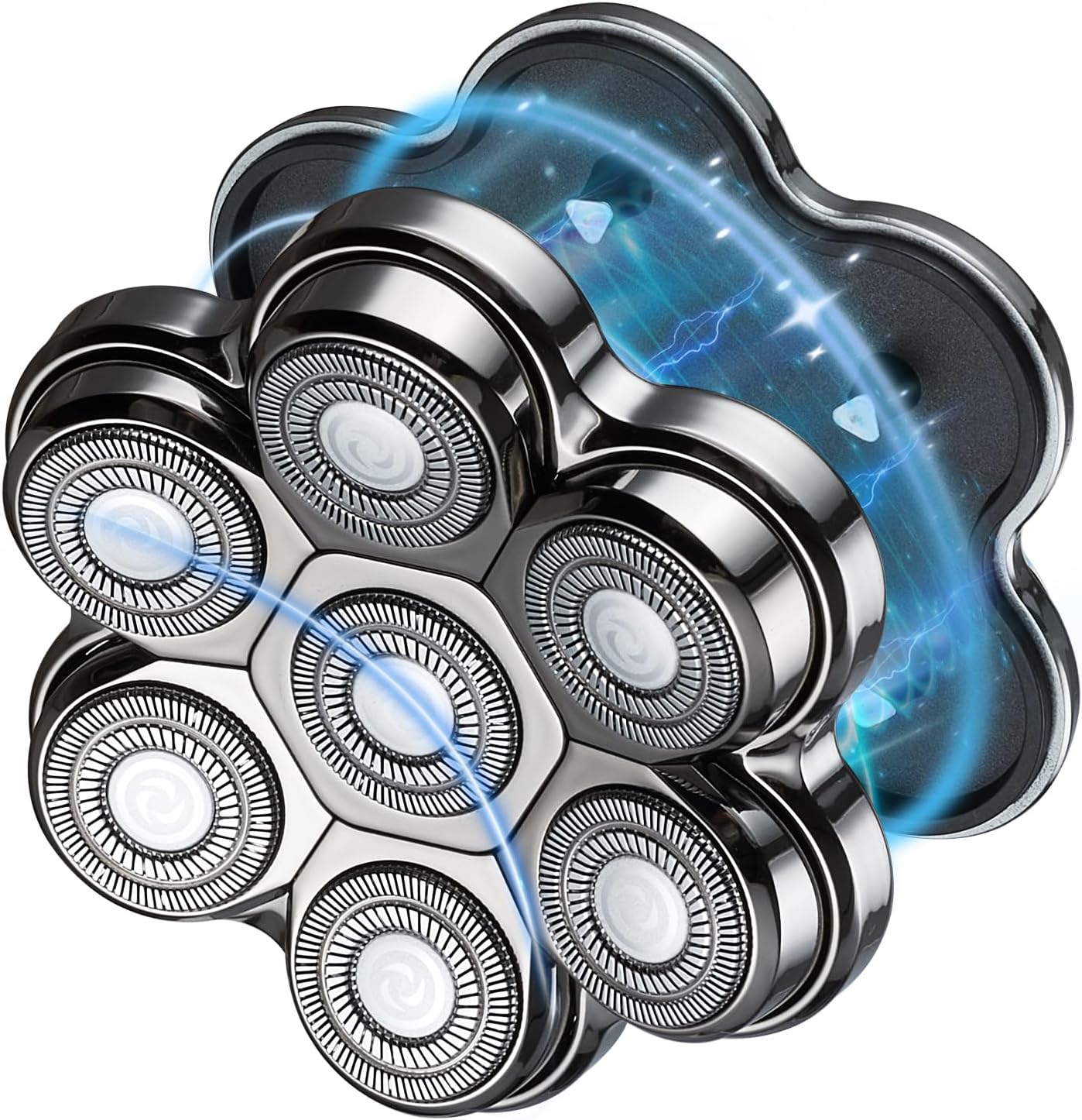 7-Ring Magnetic Waterproof Shaver Replacement Head